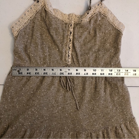 Free People Elegant Beige Sleeveless Dress Size SP - Picture 5 of 9